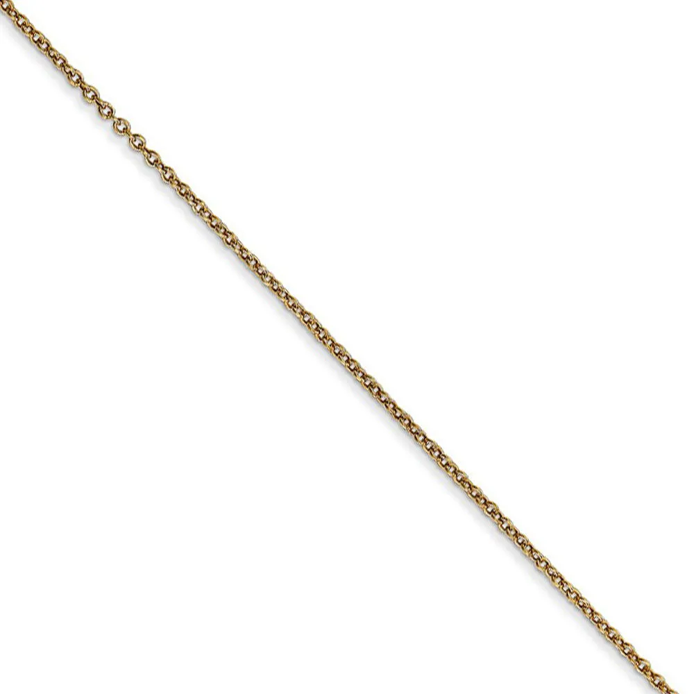 14k Yellow Gold December CZ Birthstone Flip Flop Necklace