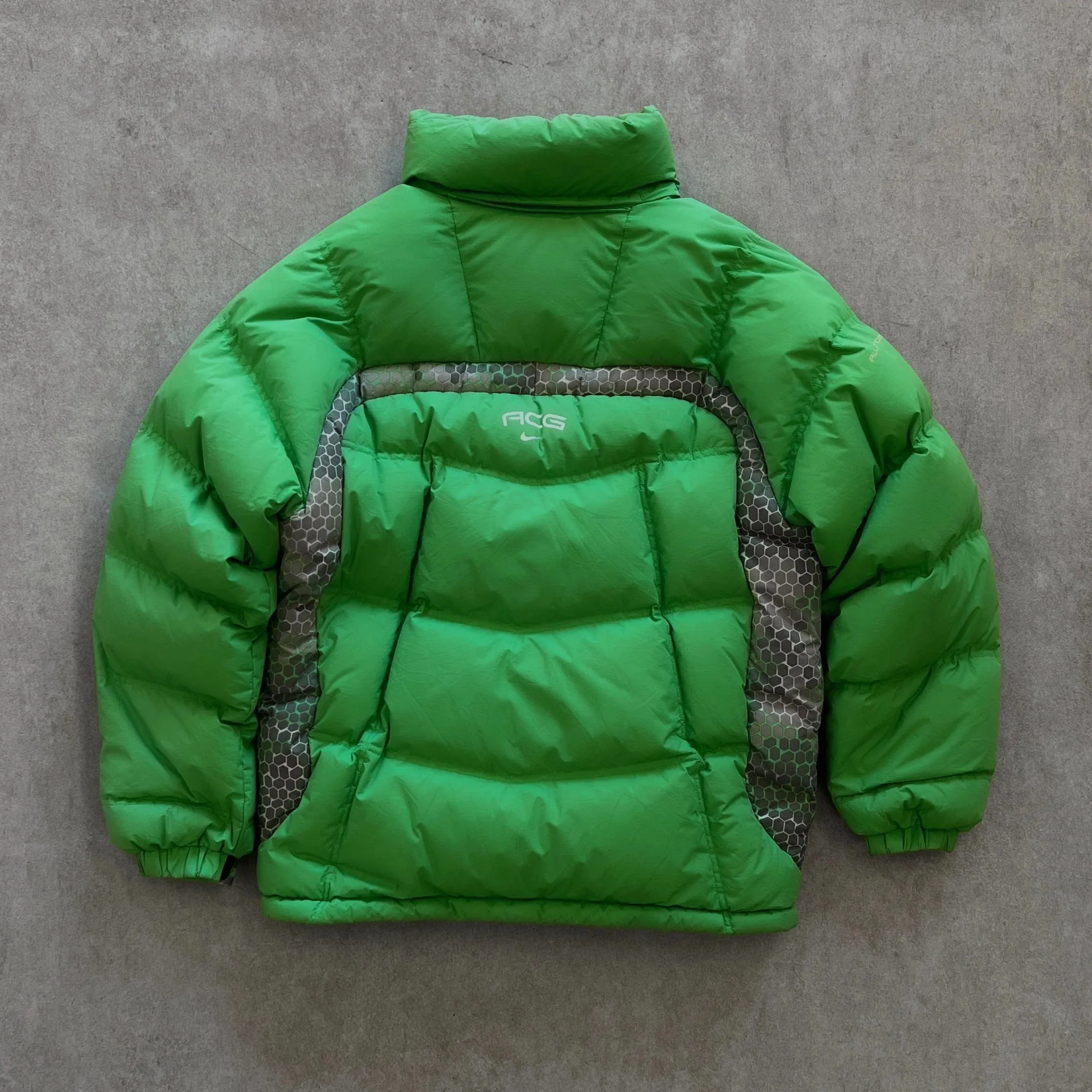 1990s Nike ACG Neon Green Puffer Jacket - L