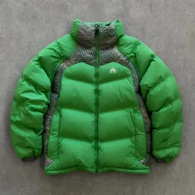 1990s Nike ACG Neon Green Puffer Jacket - L