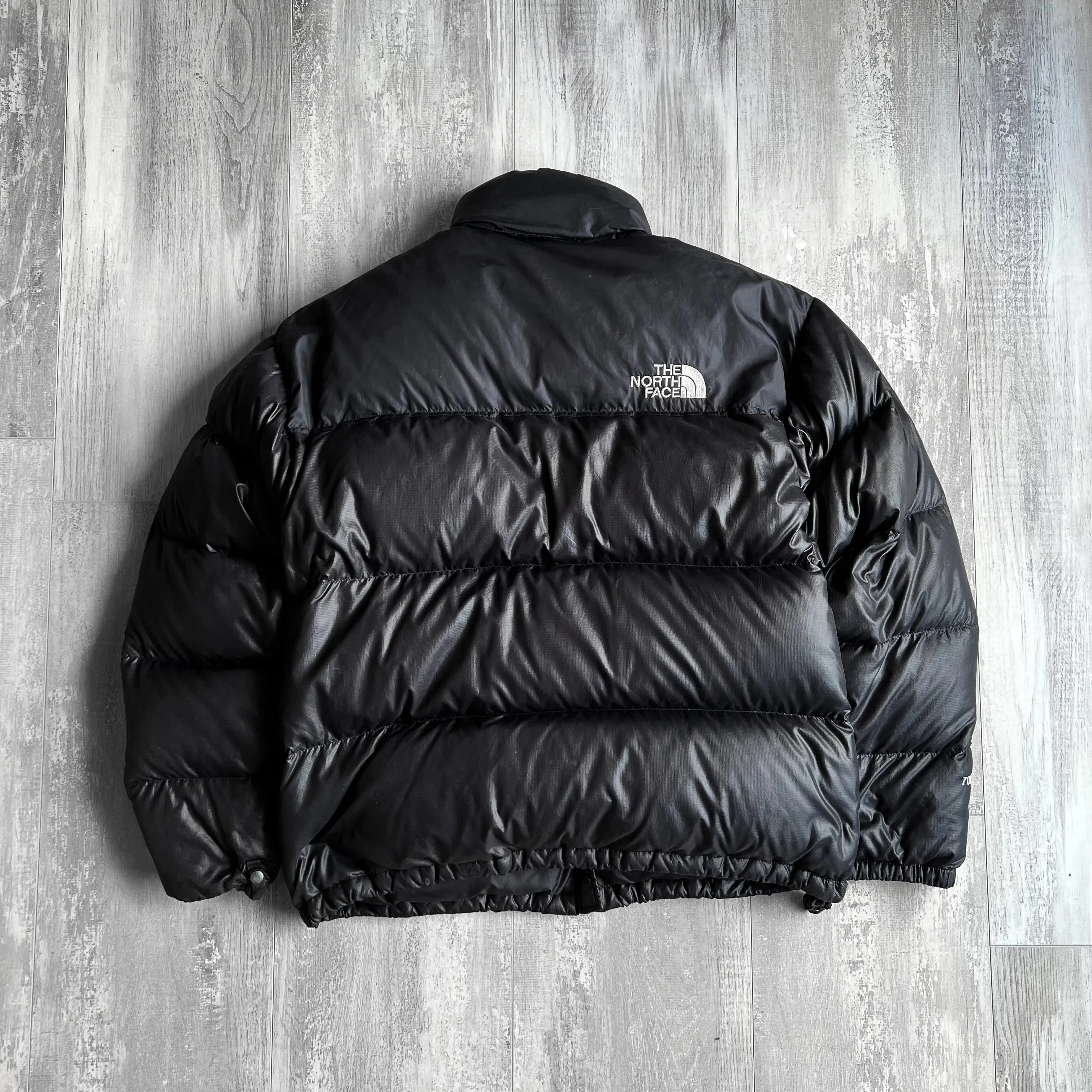 1990s The North Face Jacket Nuptse 700 Black Puffer Jacket - L