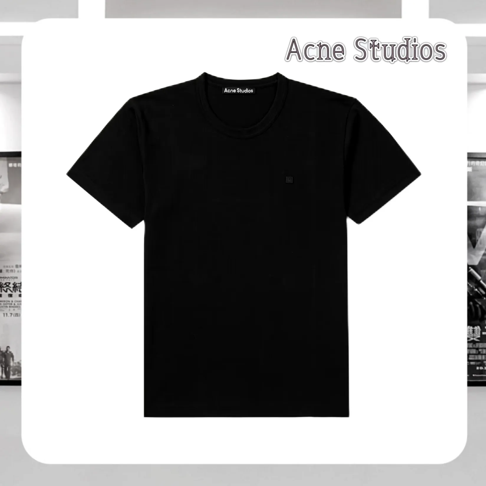 Acne Studios  |Cotton Short Sleeves Logo Designers T-Shirts