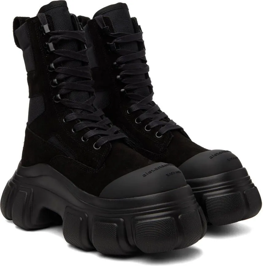 Alexander Wang Black Storm Combat Boots