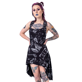 ANATOMY BONE DRESS - BLACK