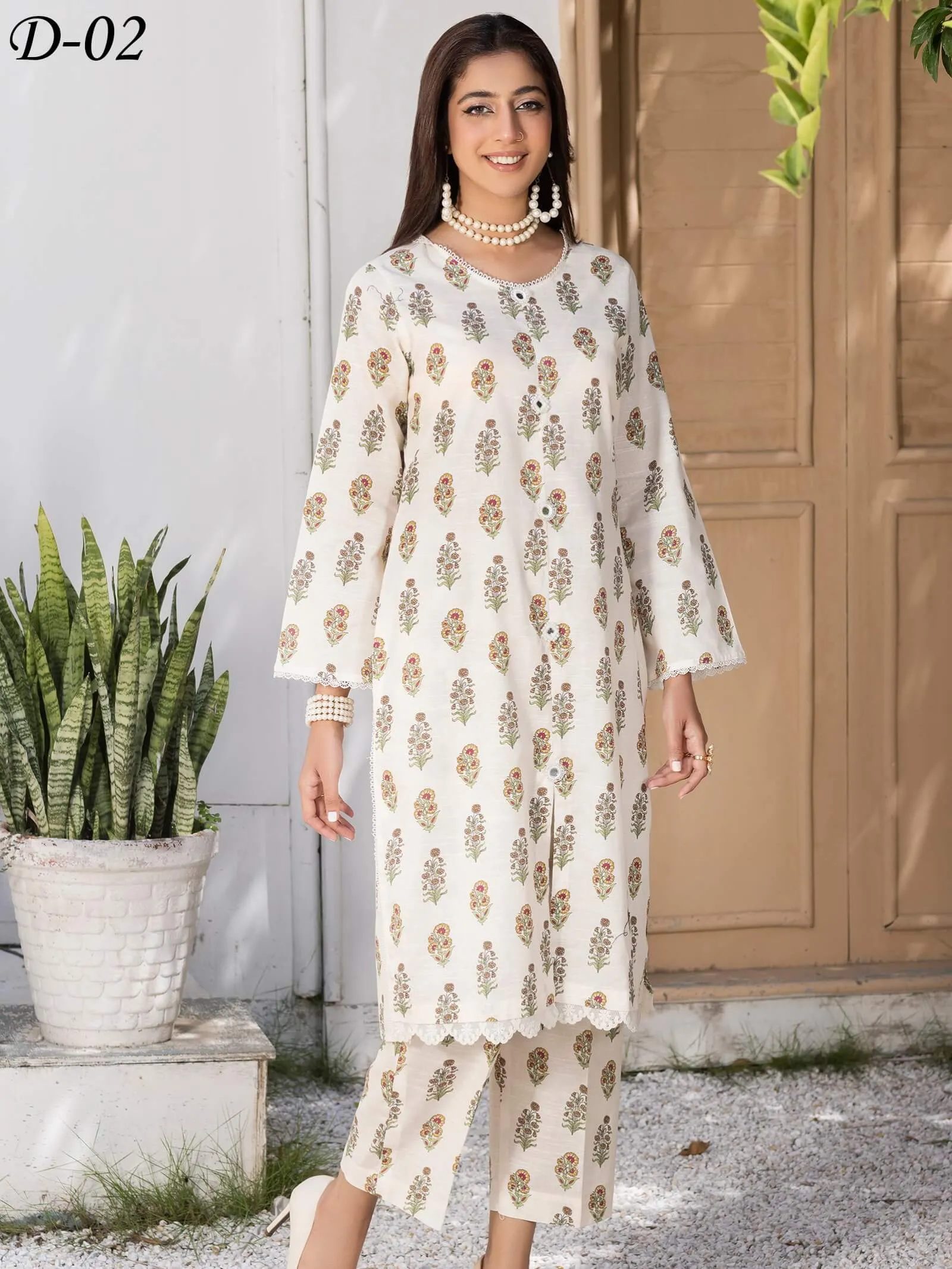 Andaaz by Manizay Prints Slub Khaddar Unstitched 2 Piece Suit D-02