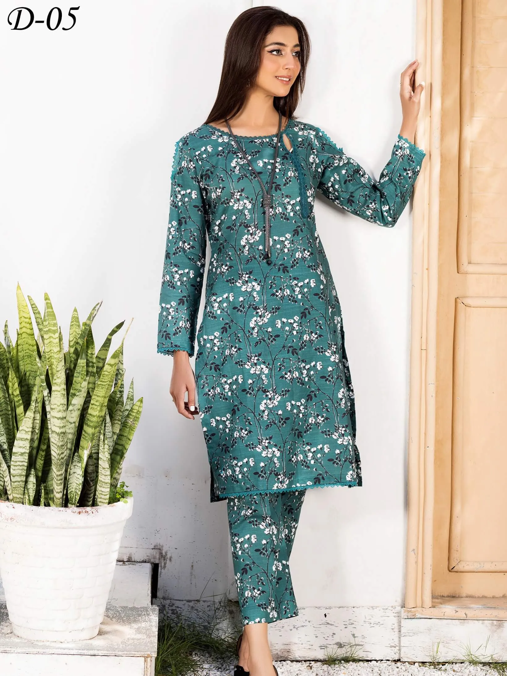 Andaaz by Manizay Prints Slub Khaddar Unstitched 2 Piece Suit D-05