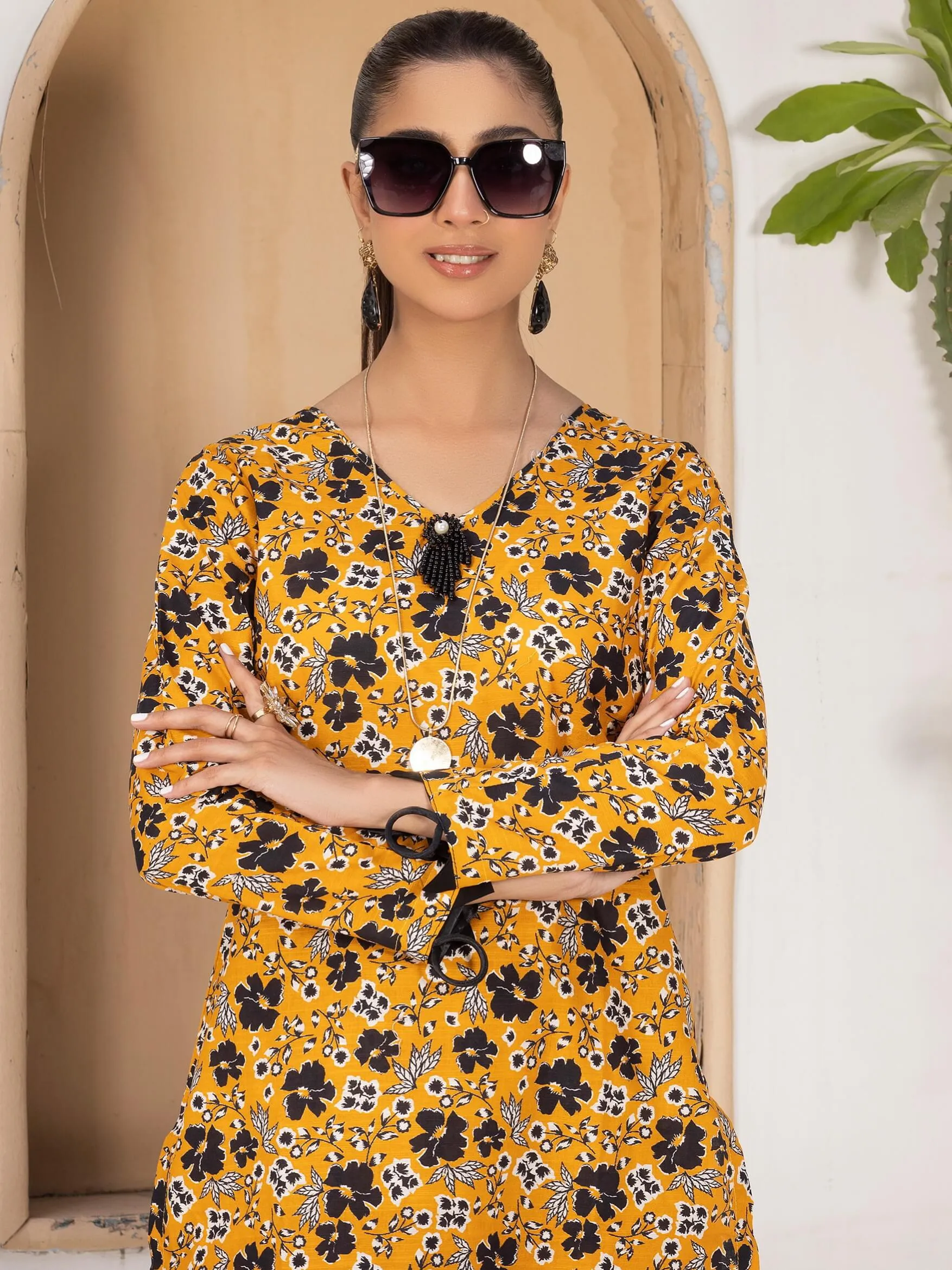 Andaaz by Manizay Prints Slub Khaddar Unstitched 2 Piece Suit D-07