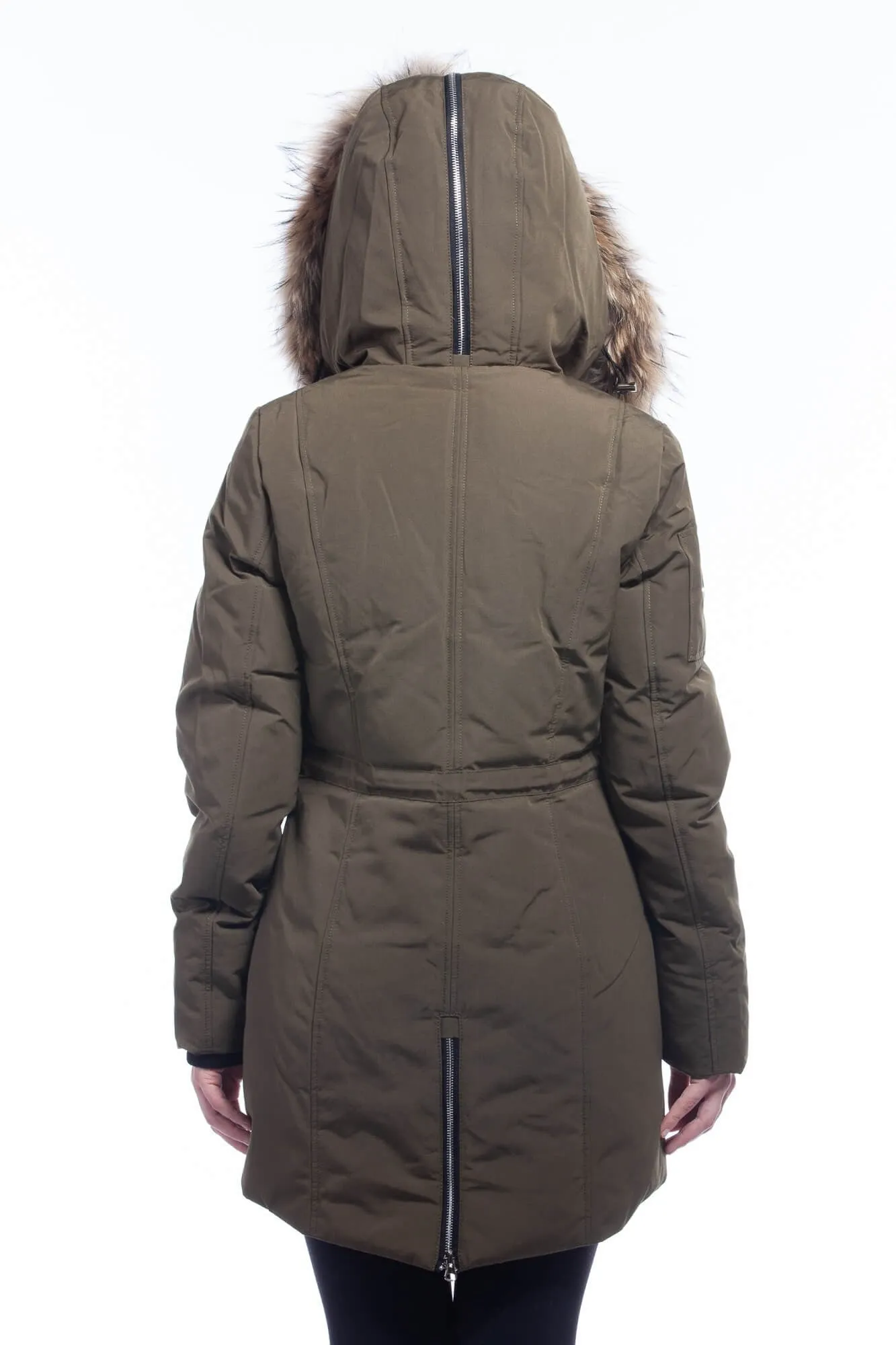 ARCTIC NORTH PARKA FEMME80% Duvet et Vraie FourrureManteau d'hiverNoir - Army - Bleu |ARCTIC NORTH PARKA80% Down with Genuine Fu