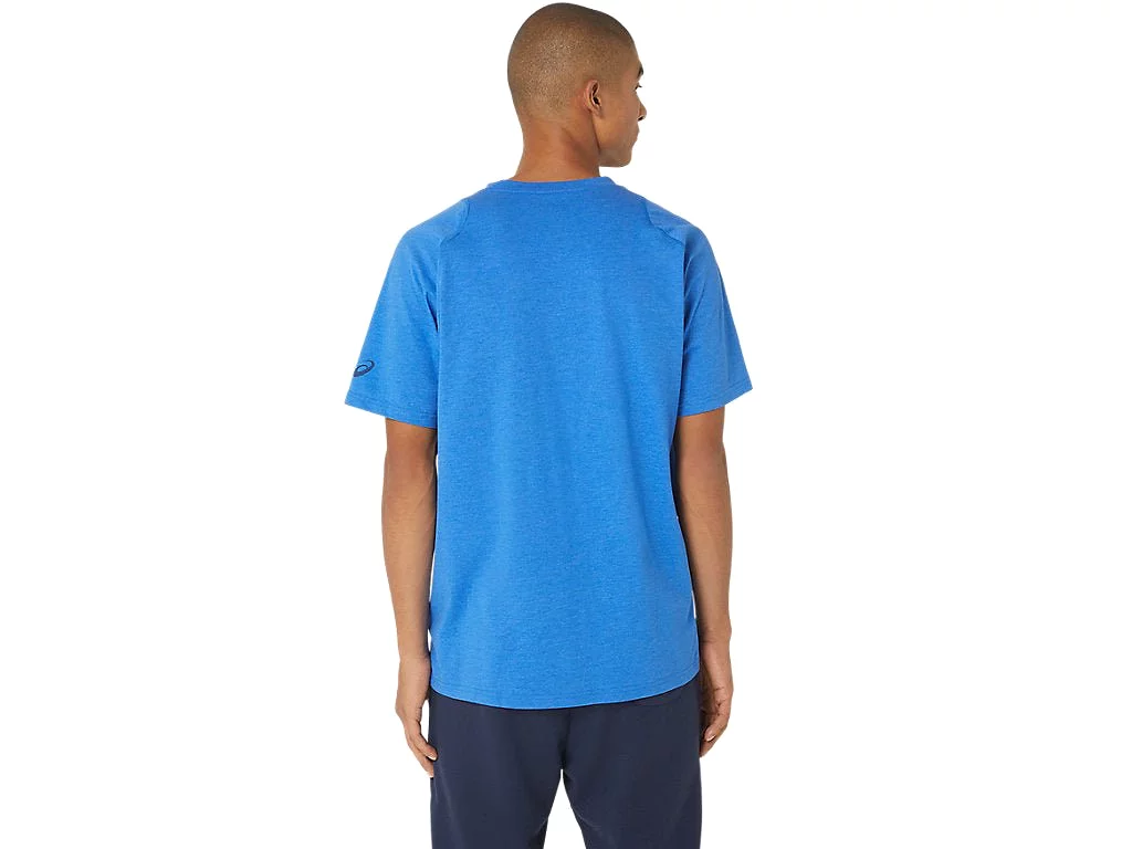 ASICS MEN'S GRAPHIC BLUE TEE