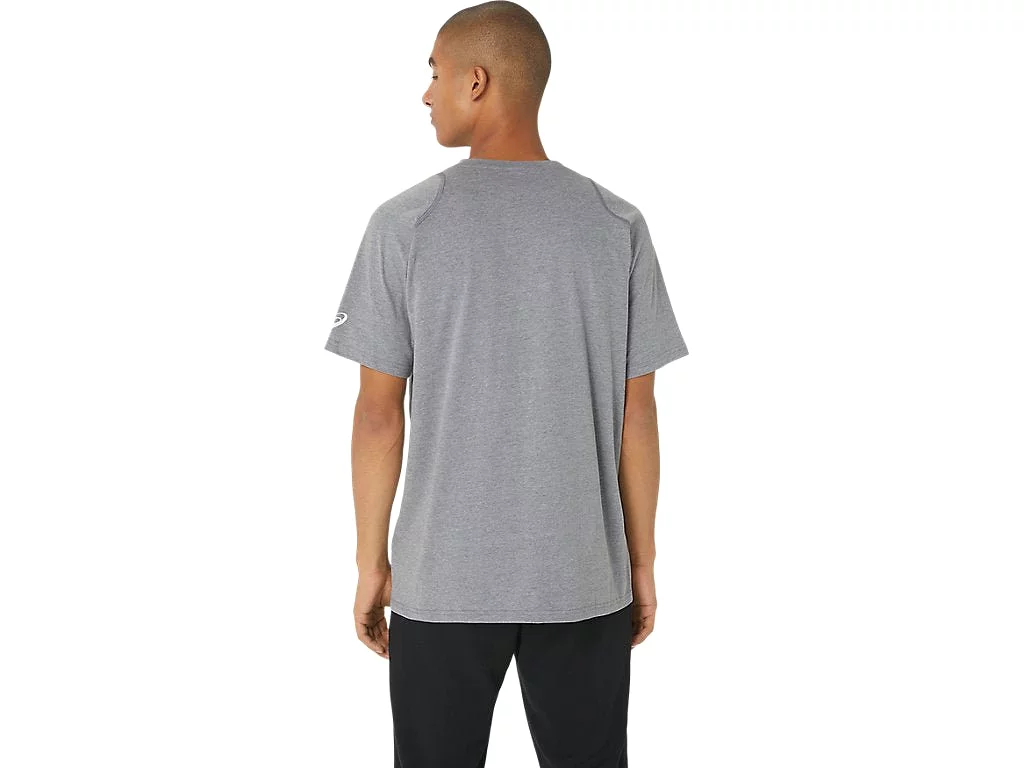 ASICS MEN'S GRAPHIC GREY TEE