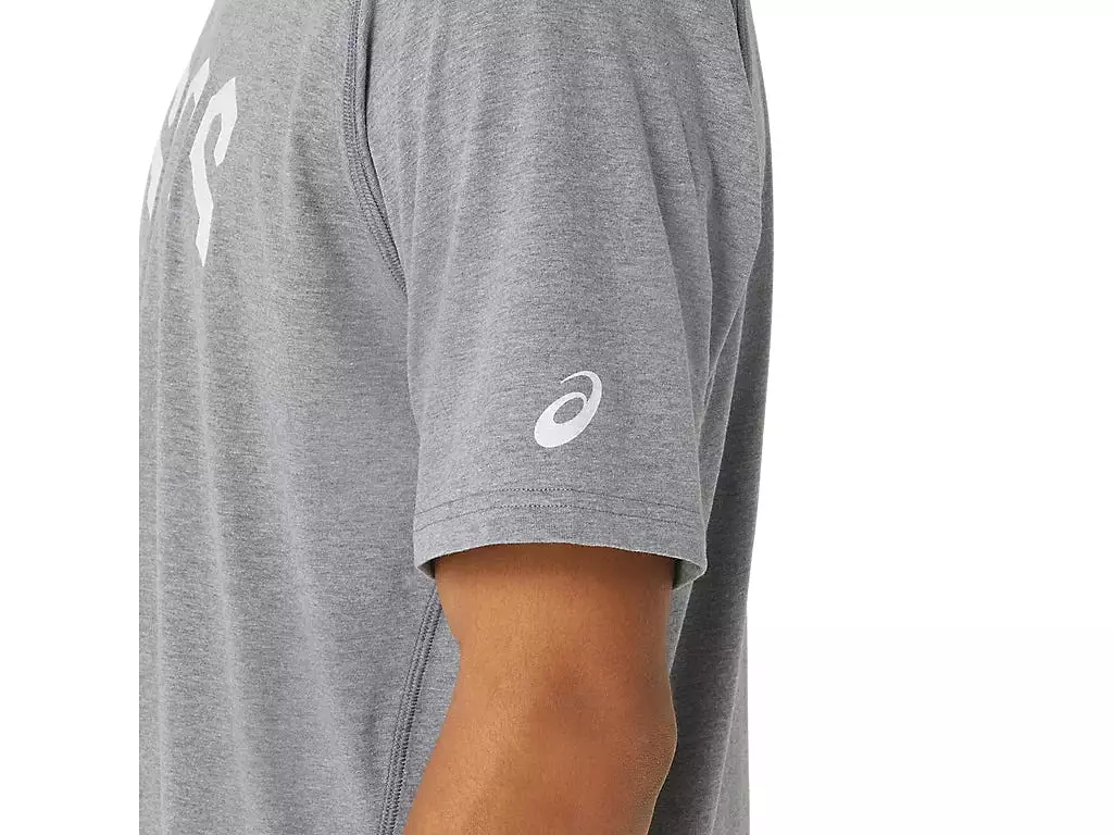 ASICS MEN'S GRAPHIC GREY TEE