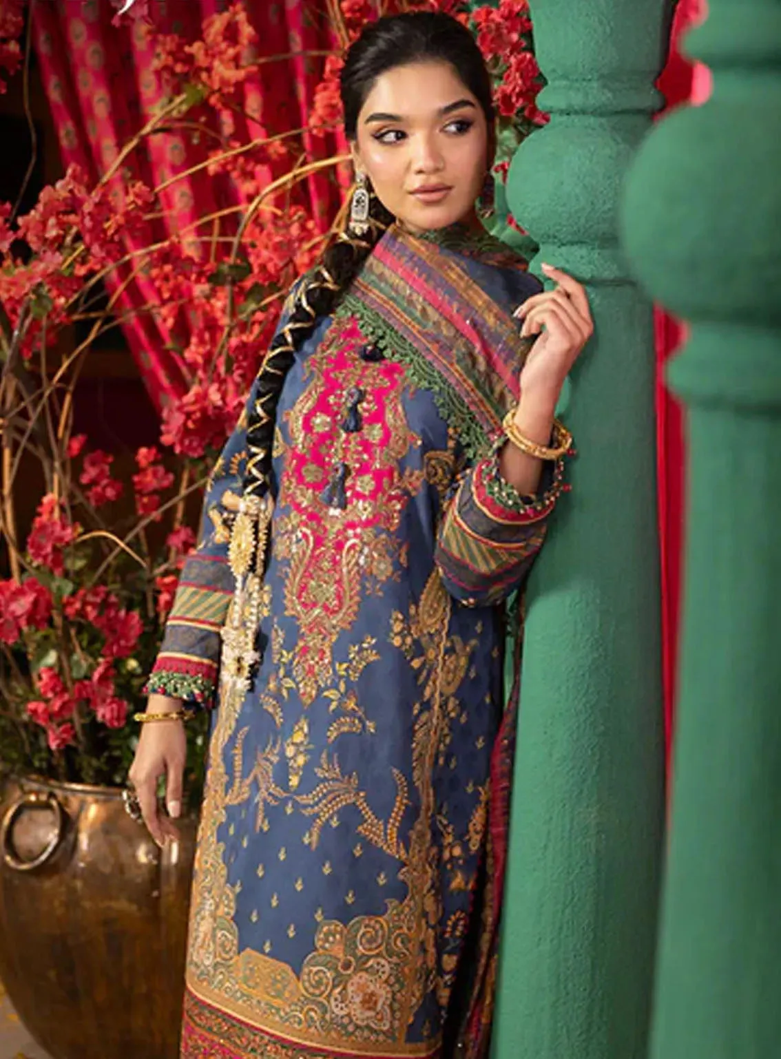 Asra By Asim Jofa Eid Festive Jacquard 3 Piece Unstitched Suit AJ24AE AJRA-03