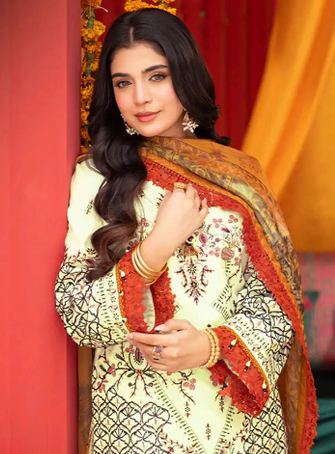 Asra By Asim Jofa Eid Festive Lawn 3 Piece Unstitched Suit AJ24AE AJRA-15