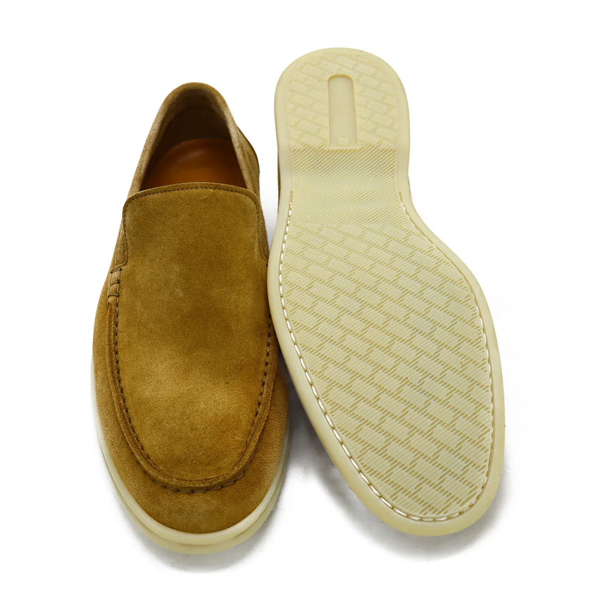 Berwick 1707 Flex Walk Loafer (5365) - Kudu Reverse Suede In Peanut