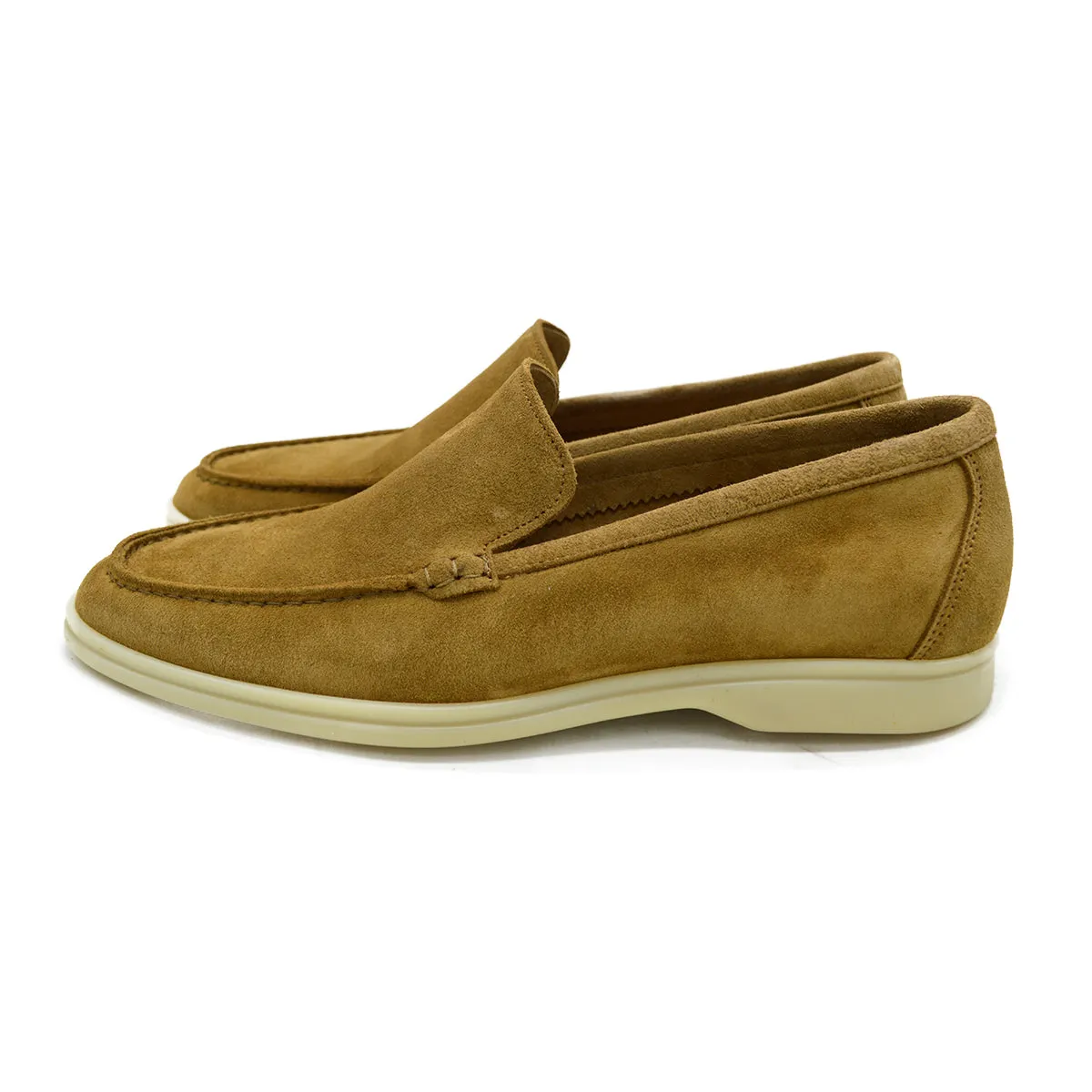 Berwick 1707 Flex Walk Loafer (5365) - Kudu Reverse Suede In Peanut