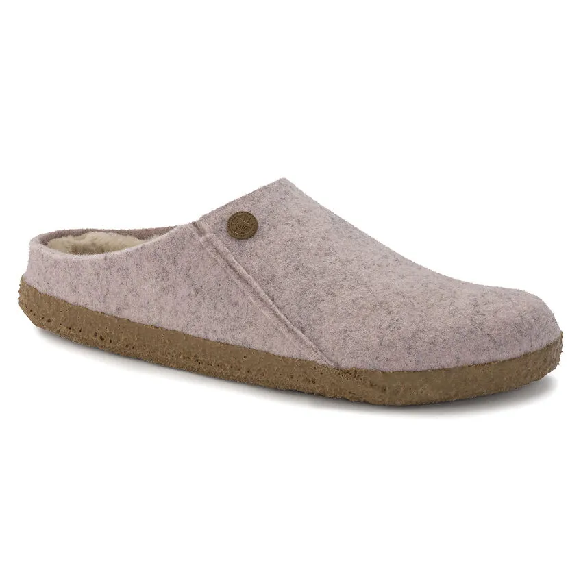 Birkenstock Women’s Zermatt Shearling Clog Slippers-Light Rose