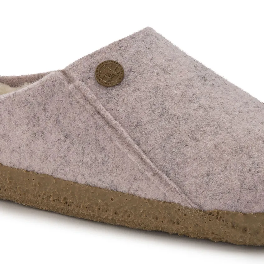 Birkenstock Women’s Zermatt Shearling Clog Slippers-Light Rose