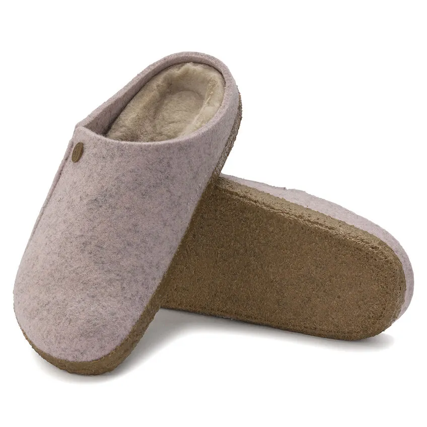 Birkenstock Women’s Zermatt Shearling Clog Slippers-Light Rose