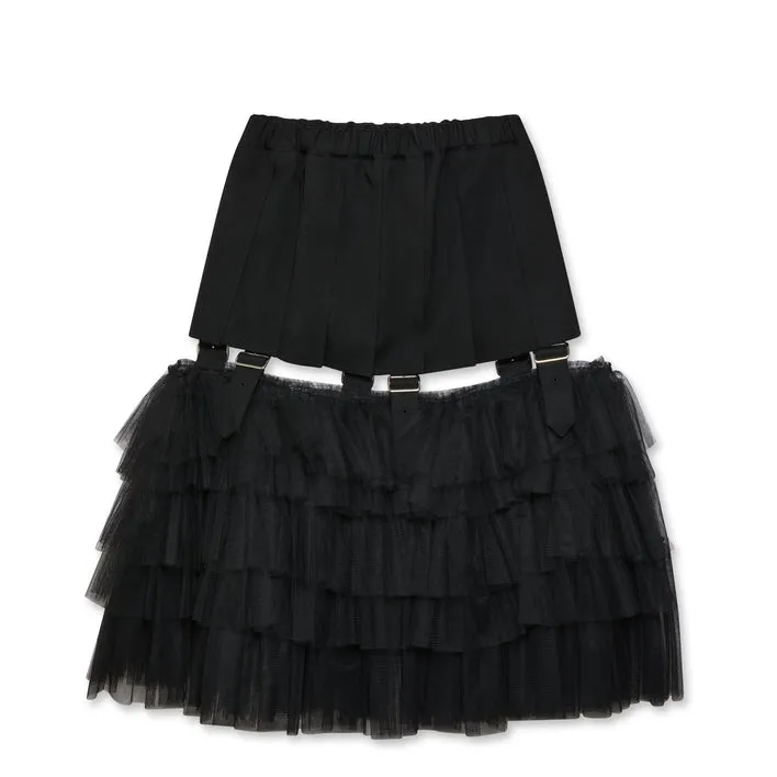 BLACK Comme des Garons Buckle Skirt (Black)