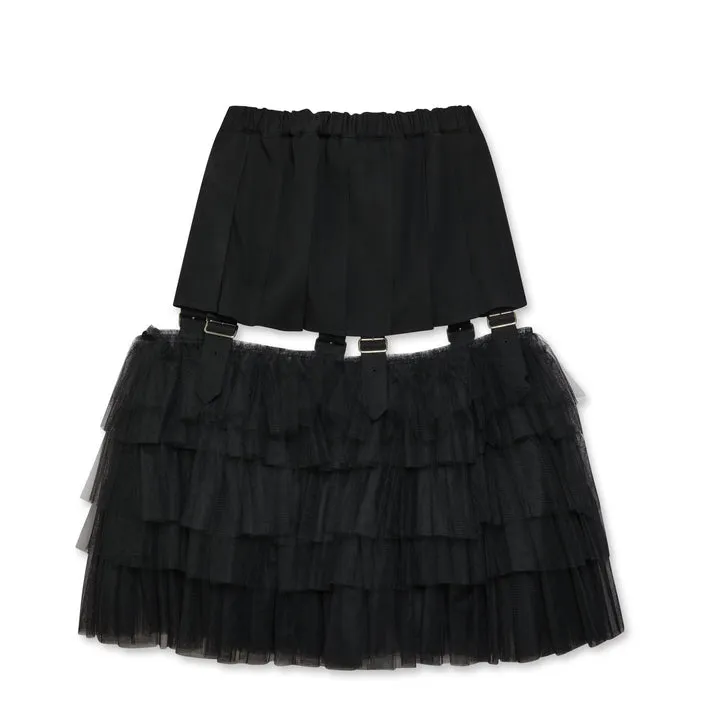 BLACK Comme des Garons Buckle Skirt (Black)