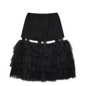 BLACK Comme des Garons Buckle Skirt (Black)