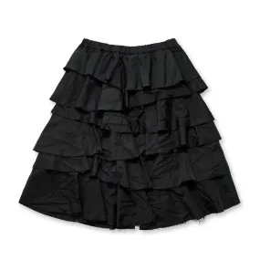 BLACK Comme des Garons Tiered Skirt (Black)