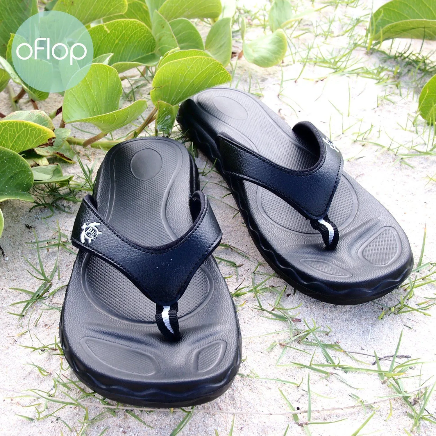 Black Kona  -- Pali Hawaii Flip Flops