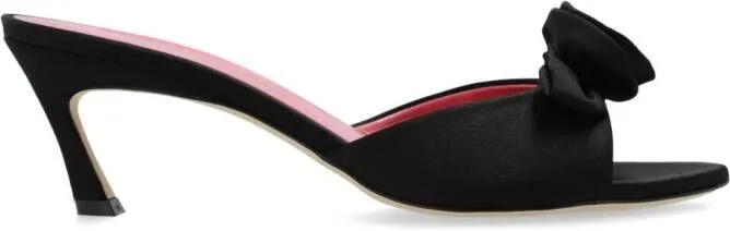 Blumarine Juliet 75mm suede mules Black