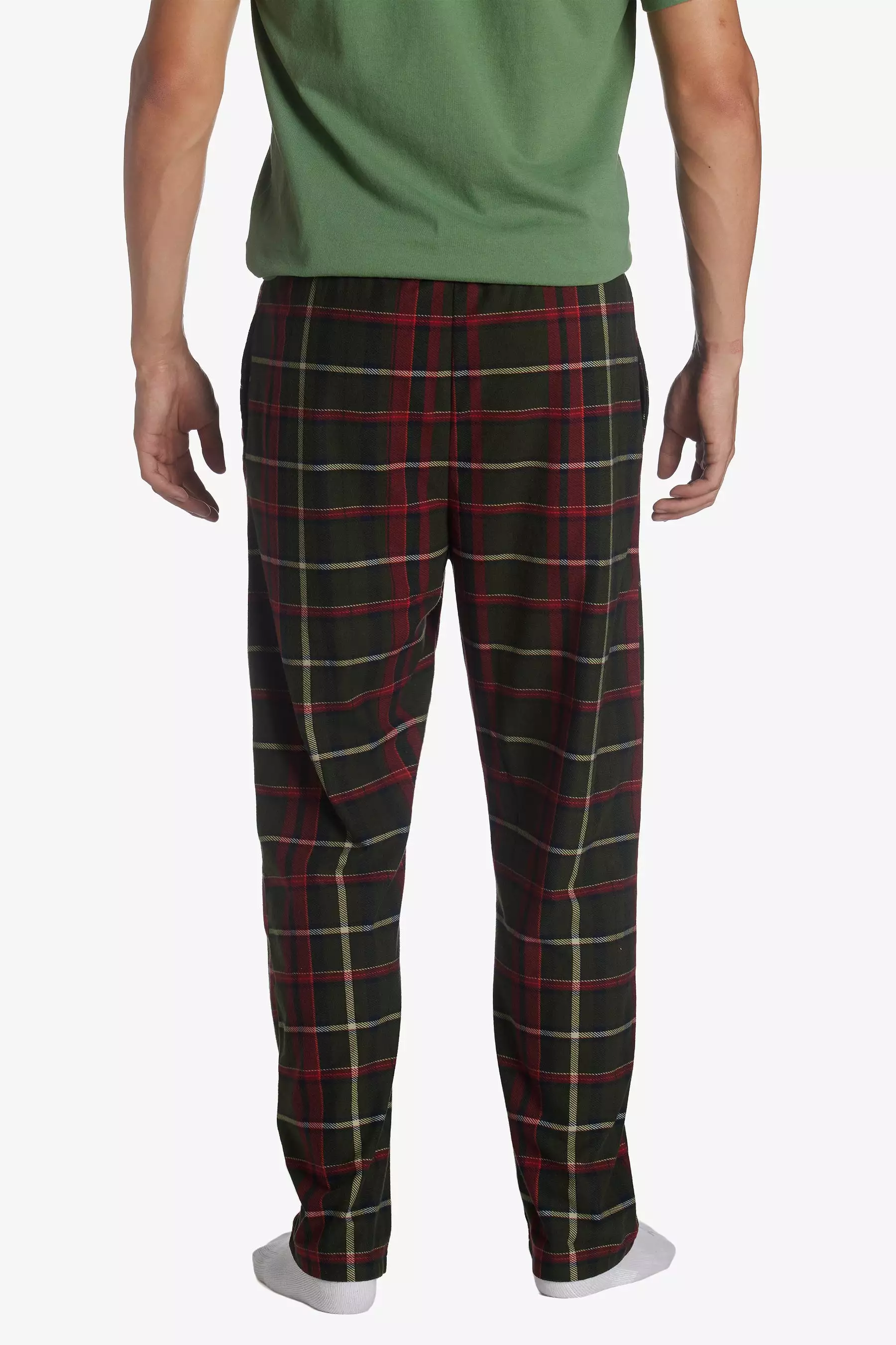 Brushed Flannel Drawcord Waist Lounge Pant