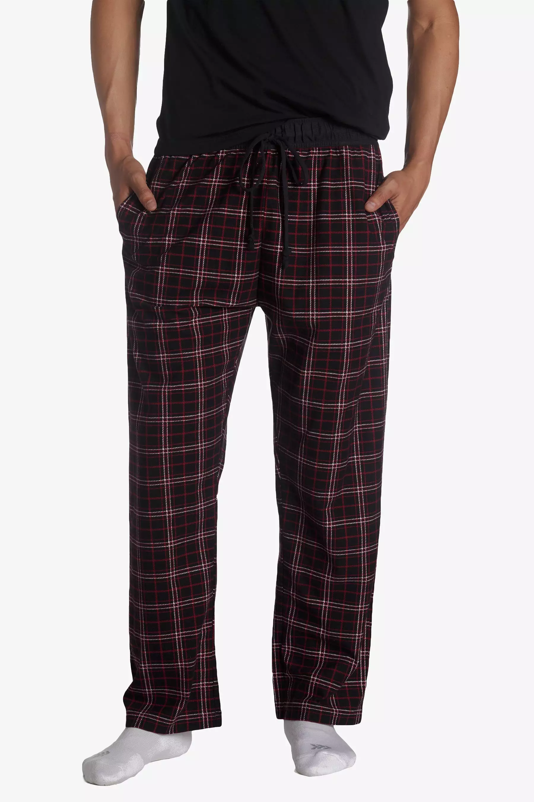 Brushed Flannel Drawcord Waist Lounge Pant