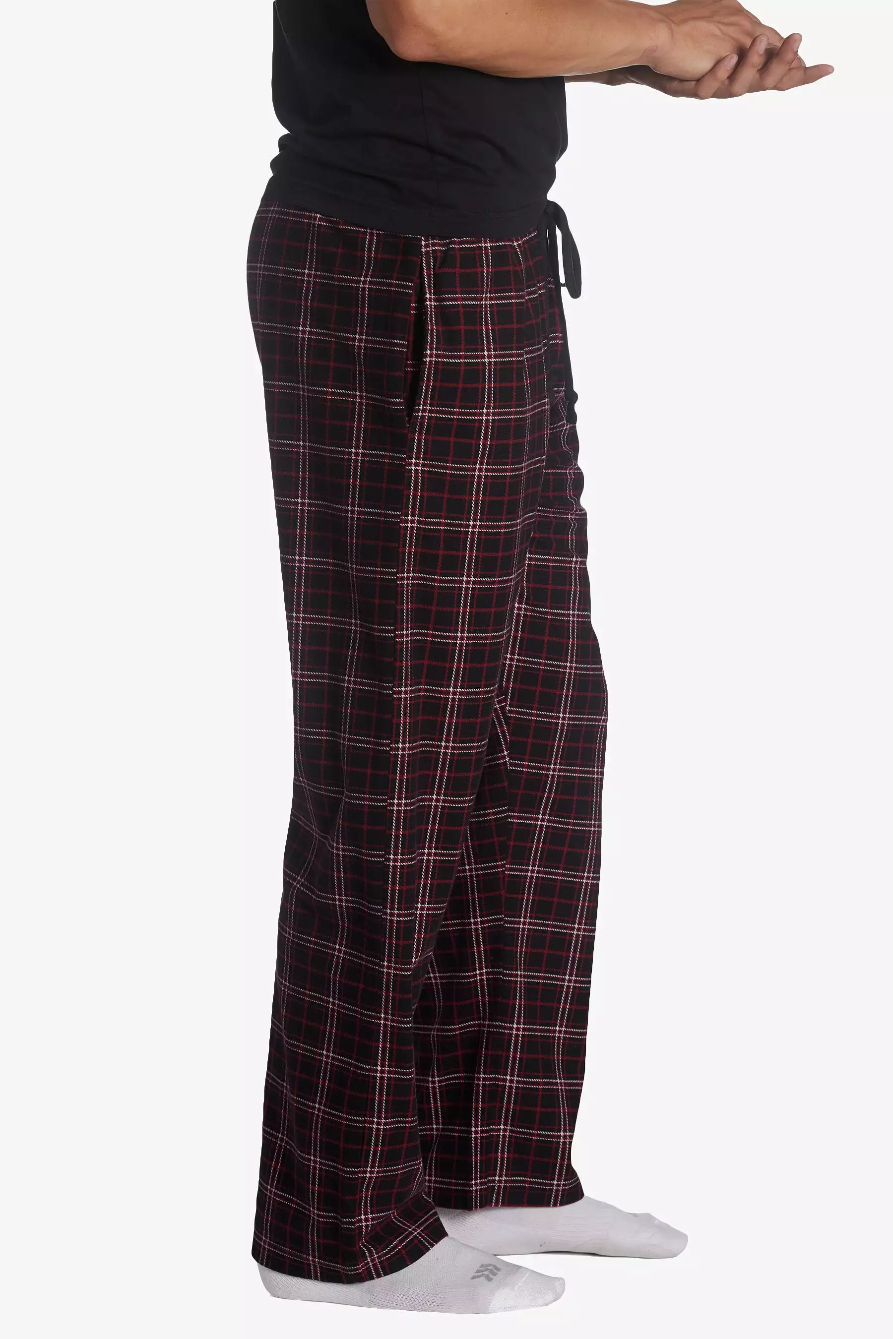 Brushed Flannel Drawcord Waist Lounge Pant