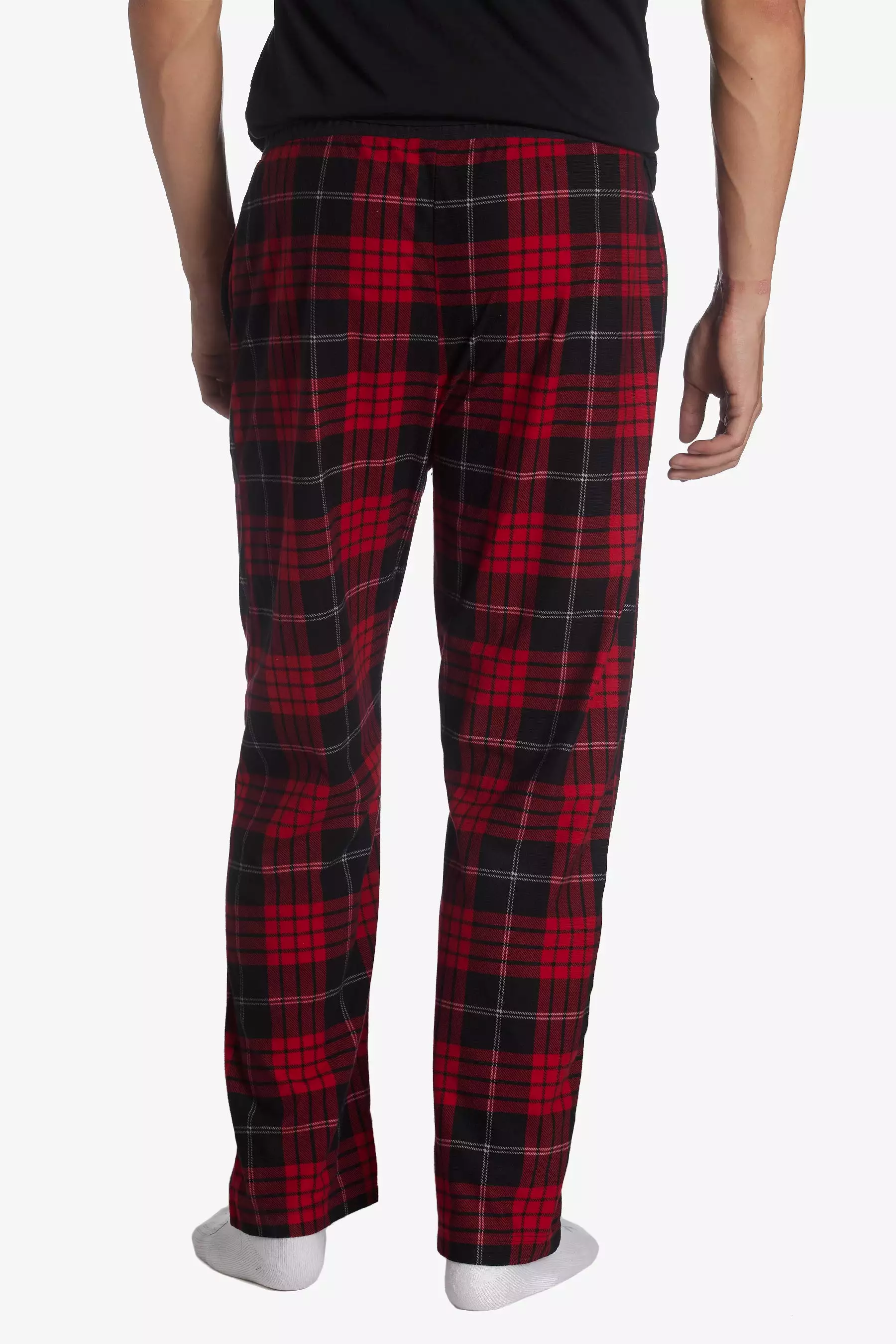 Brushed Flannel Drawcord Waist Lounge Pant