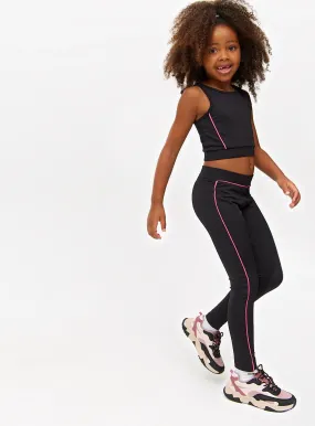 Buy Cropped Top, Leggings & Sweatshirt Activewear 3-Piece Set 12 years | Sportswear | Tu