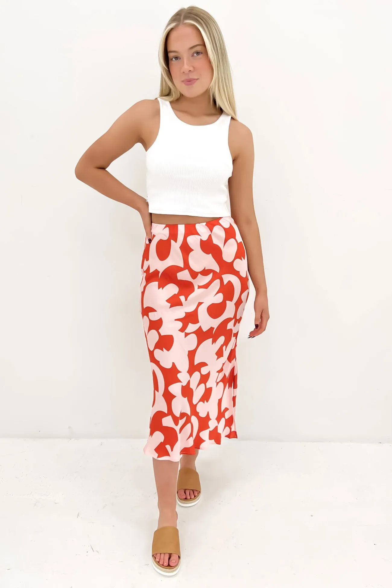 Calypso Skirt Calypso Print Orange