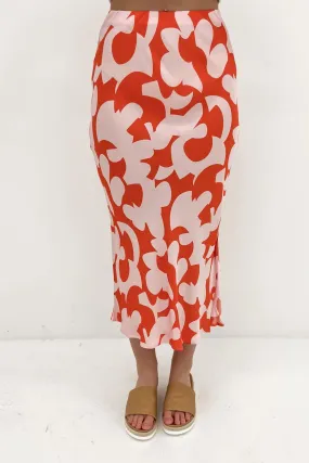 Calypso Skirt Calypso Print Orange