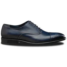 Calzoleria Toscana 2361 Cap Toe Oxfords Blue