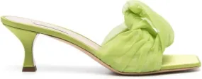 Casadei Geraldine Helen 50mm mules Green