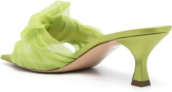 Casadei Geraldine Helen 50mm mules Green