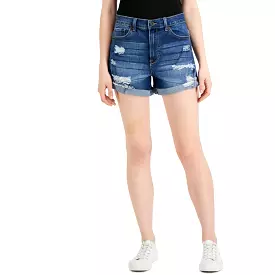 Celebrity Pink Womens High Rise Mini Denim Shorts