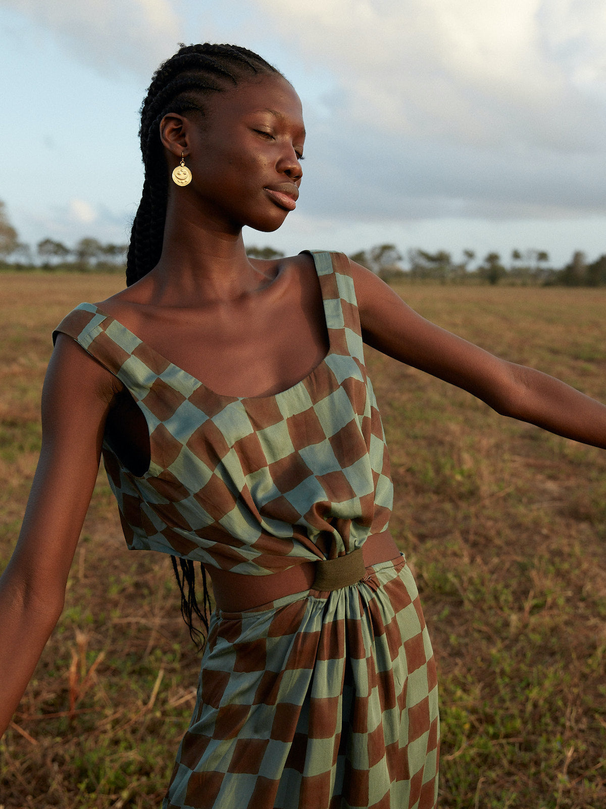 Check Day Slip Dress