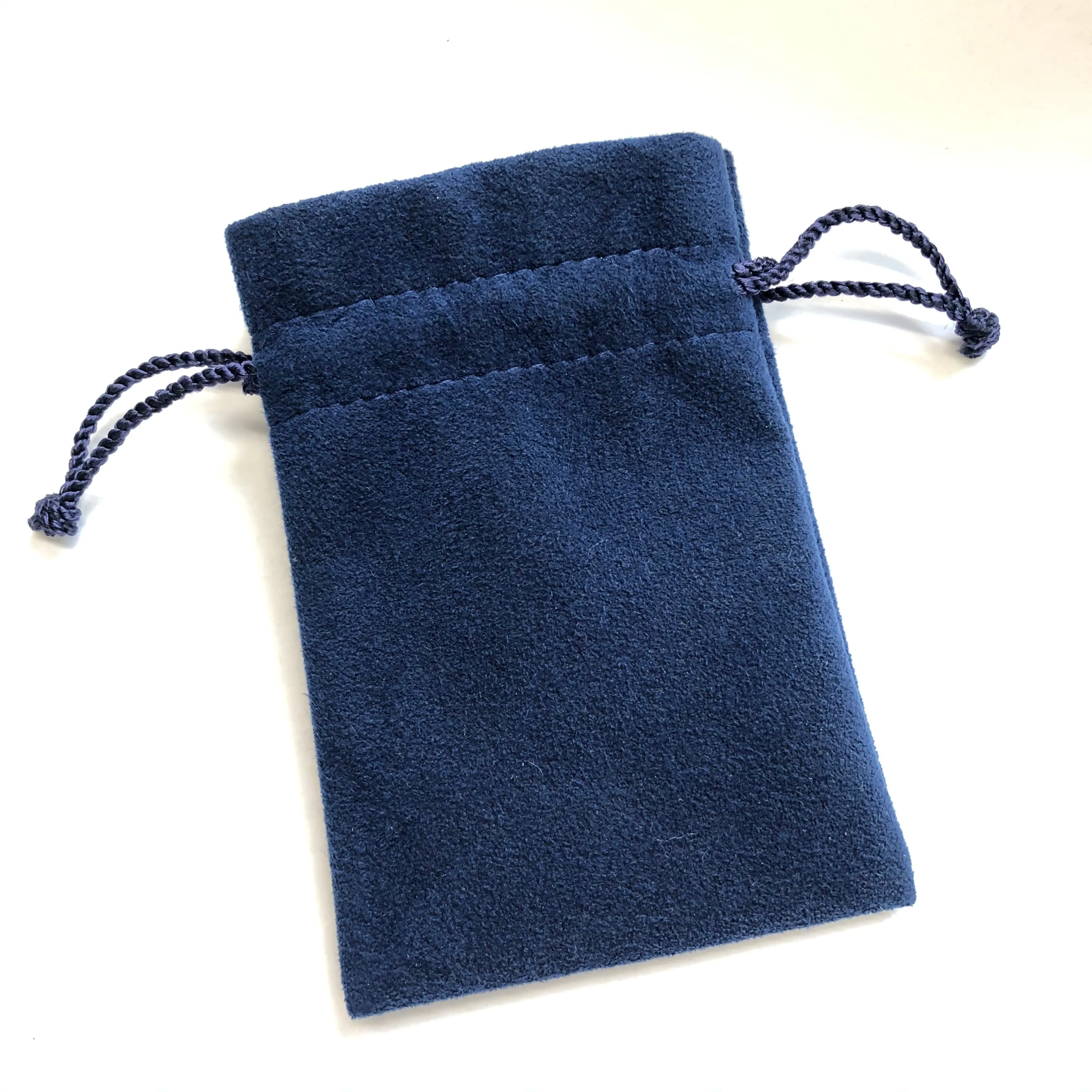 CHOPARD Blue Faux Suede Pouch 3.25 x 4.5 inches