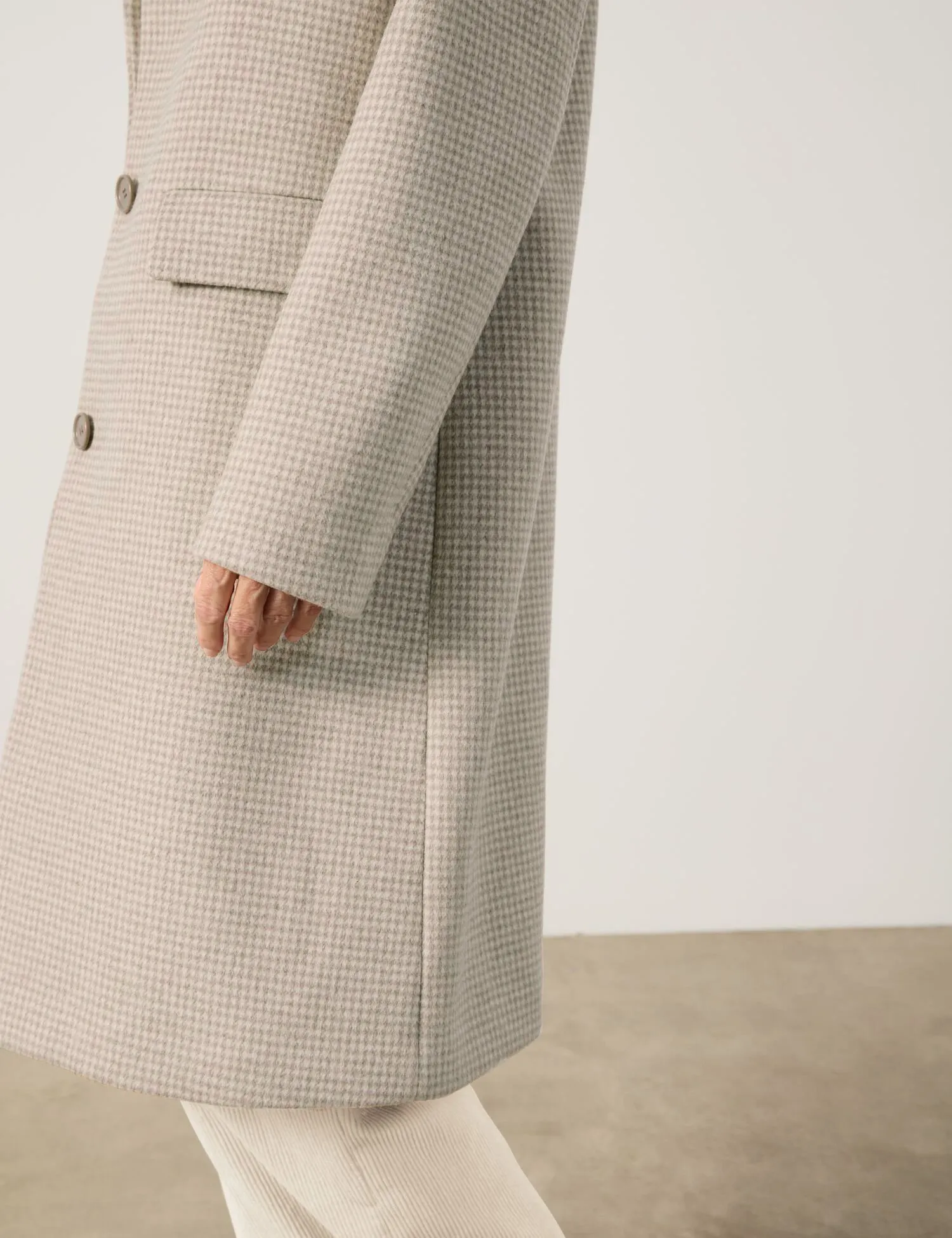 Classic coat with a percentage of wool