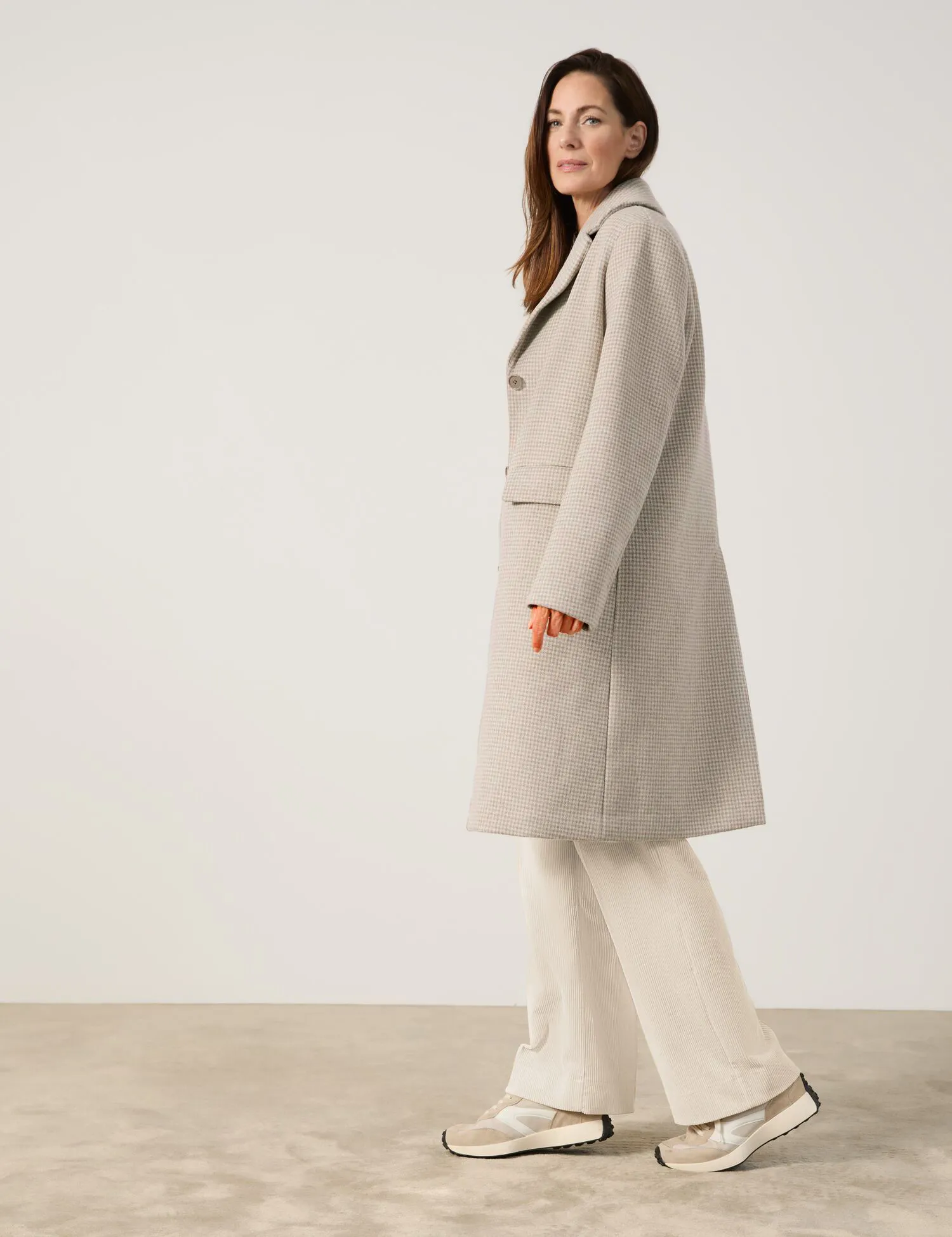 Classic coat with a percentage of wool