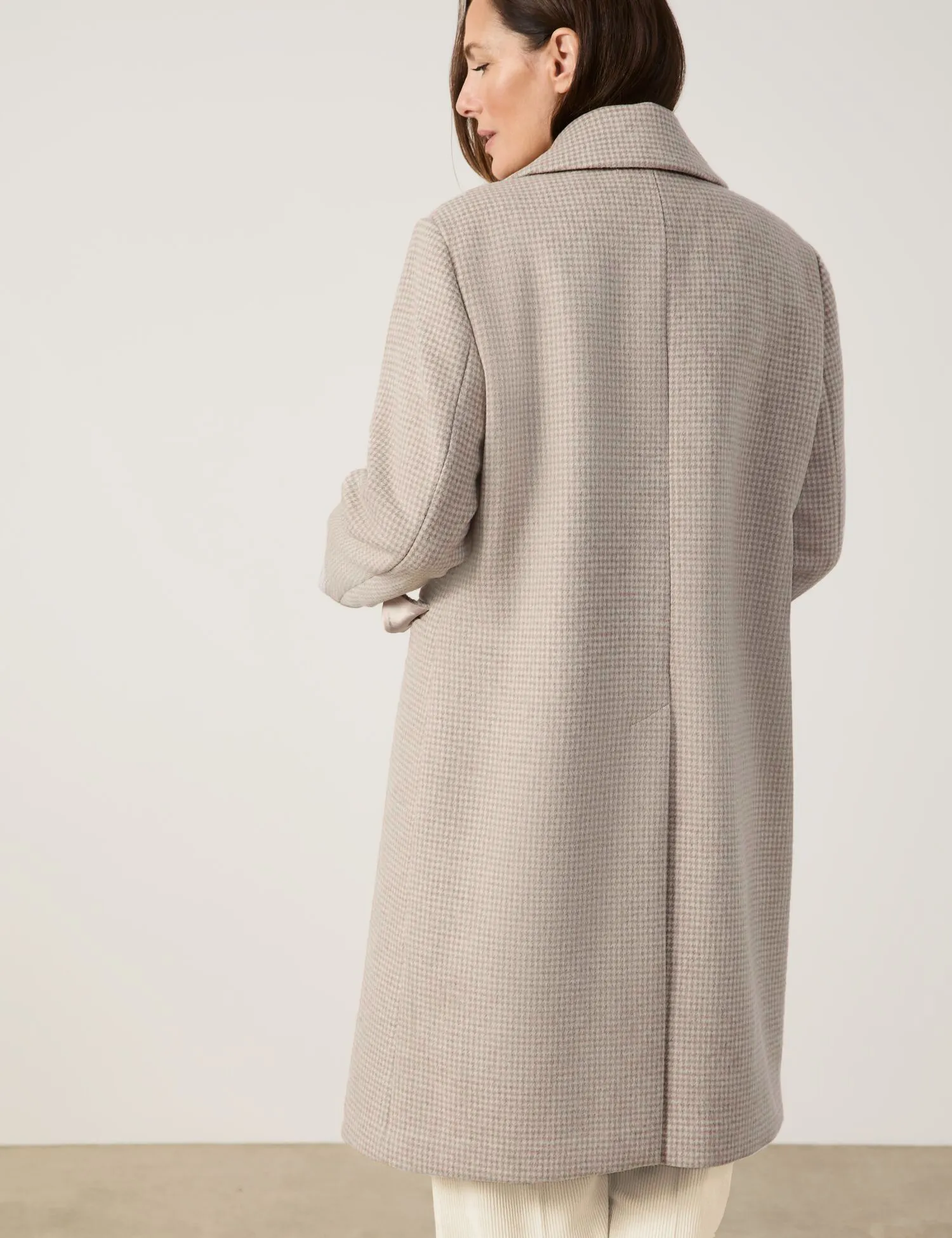 Classic coat with a percentage of wool