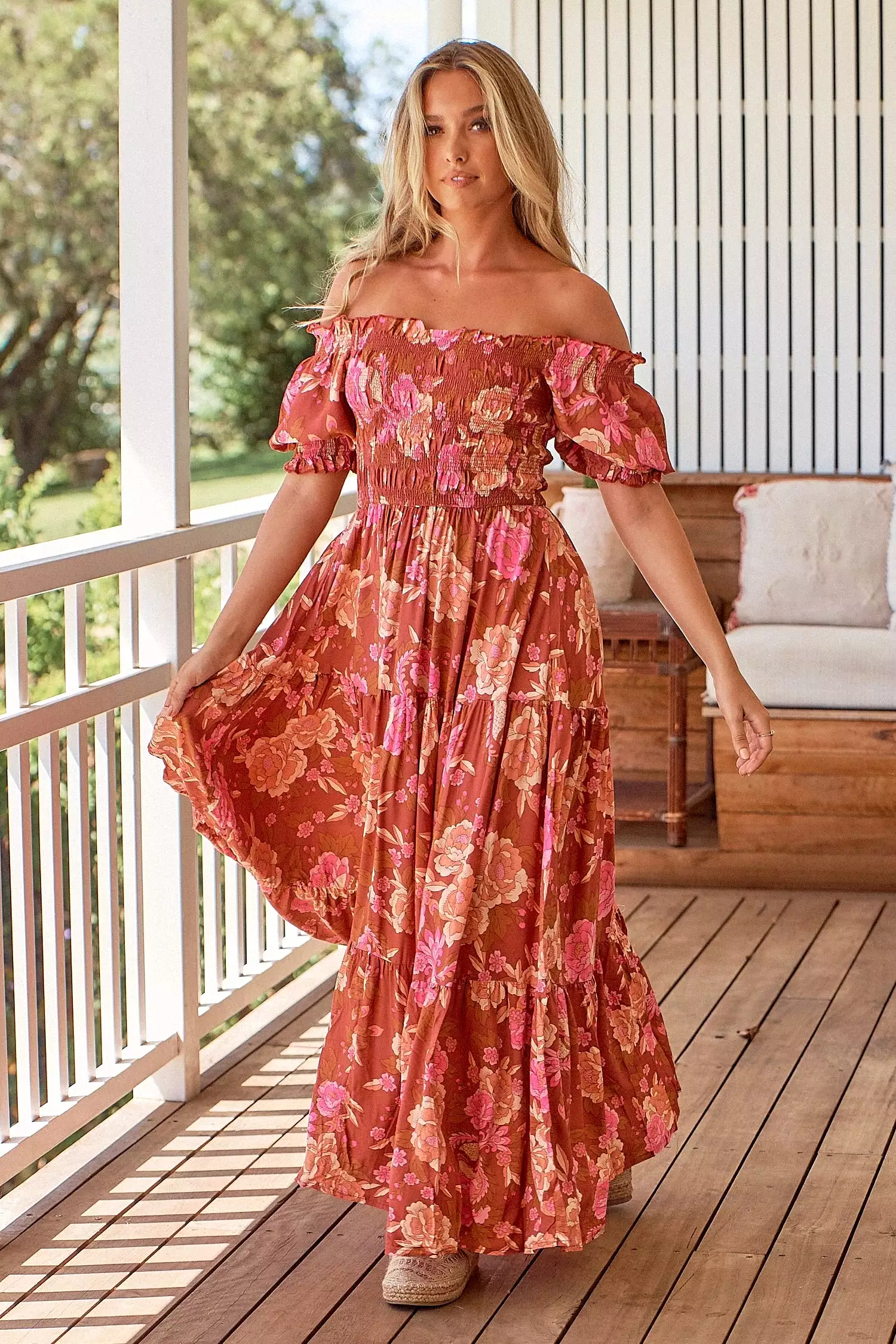 Claudette Maxi Dress - Woodstock Collection