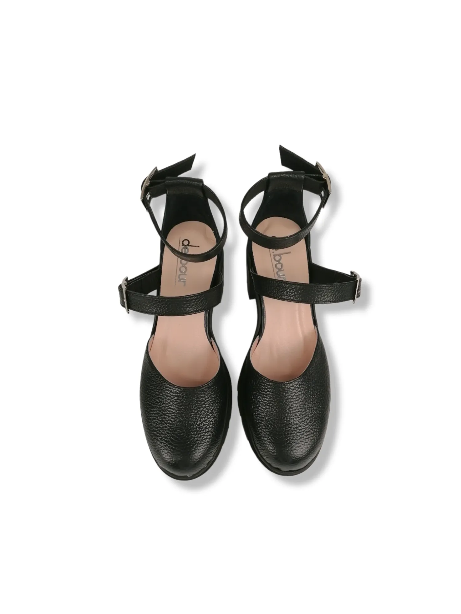 CLEMENCE BLACK RUBBER HEELS (7,5cm)