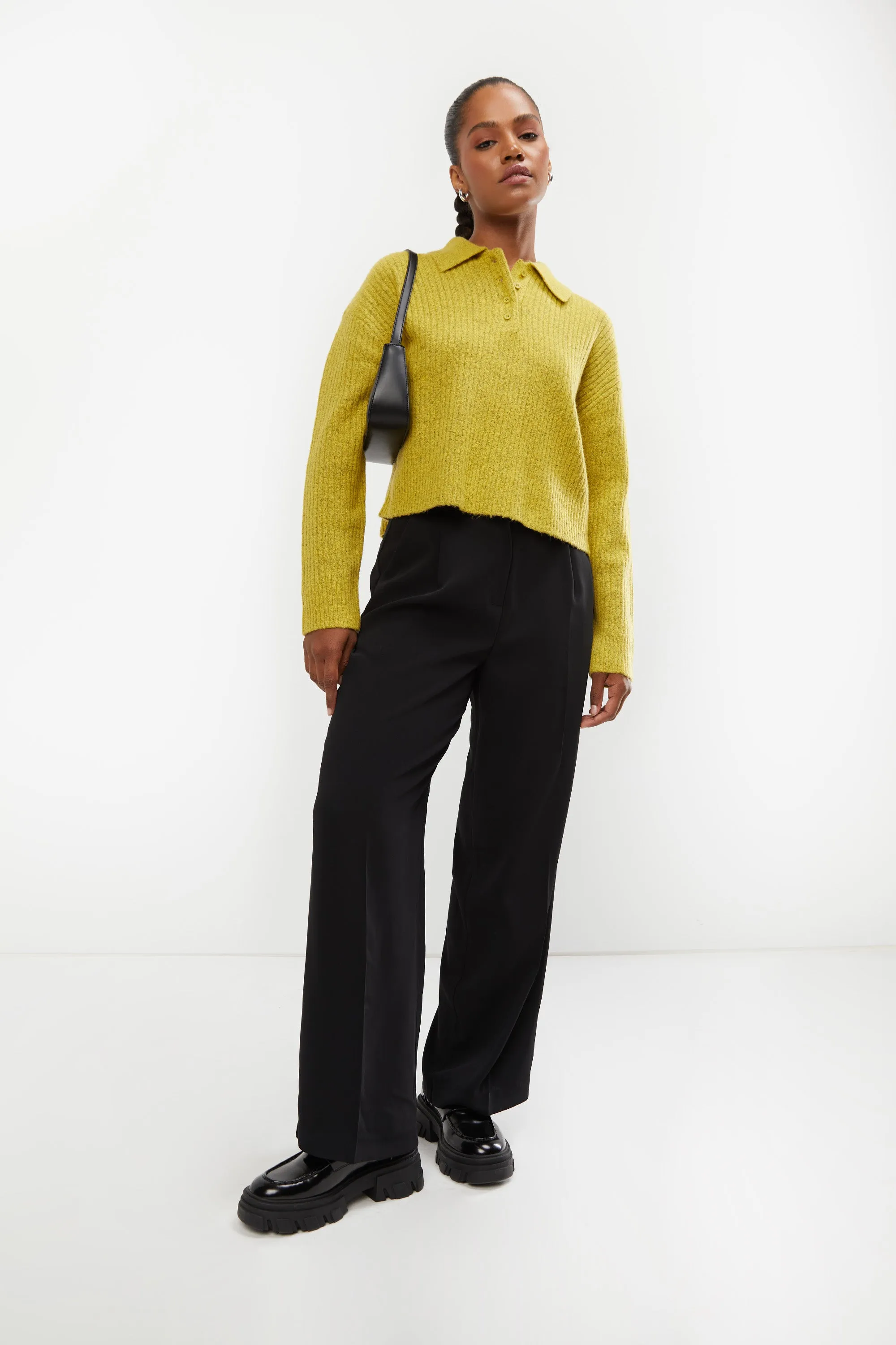 COLLARED POLO SWEATER