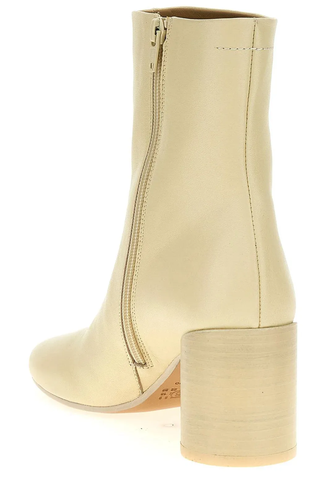 CREAM ANATOMIC ANKLE BOOT - MM6