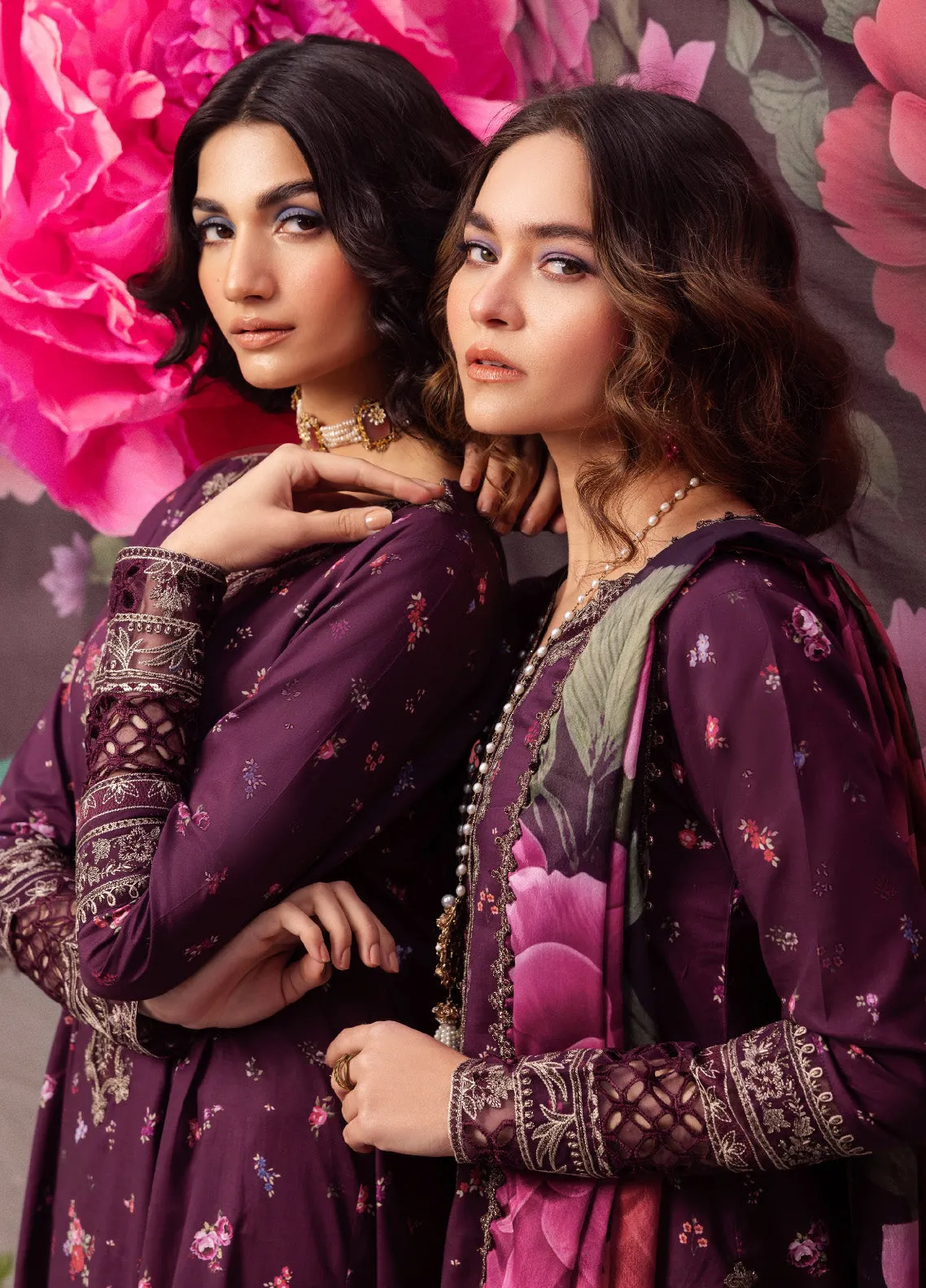 Dahlia By Iznik Embroidered Luxury Lawn 3 Piece Unstitched Suit IZ24DLL 06 TRANQUIL