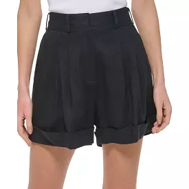 DKNY Womens High Rise Mini High-Waist Shorts