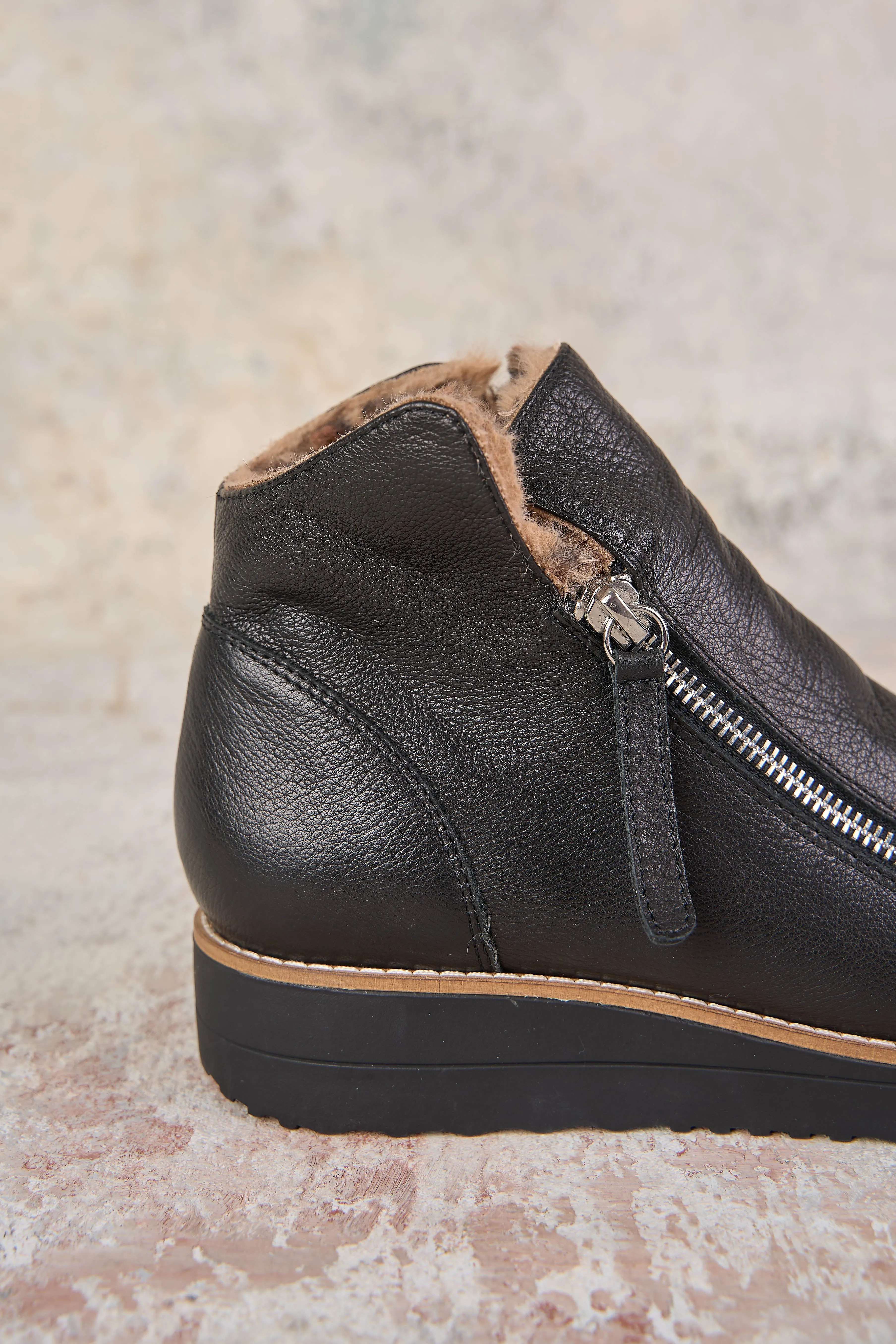 Double Zip Sneaker Boot